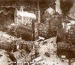 Small 1920s aerial photo of West End, Edinburgh