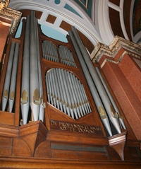 Small photo of the organ loft.